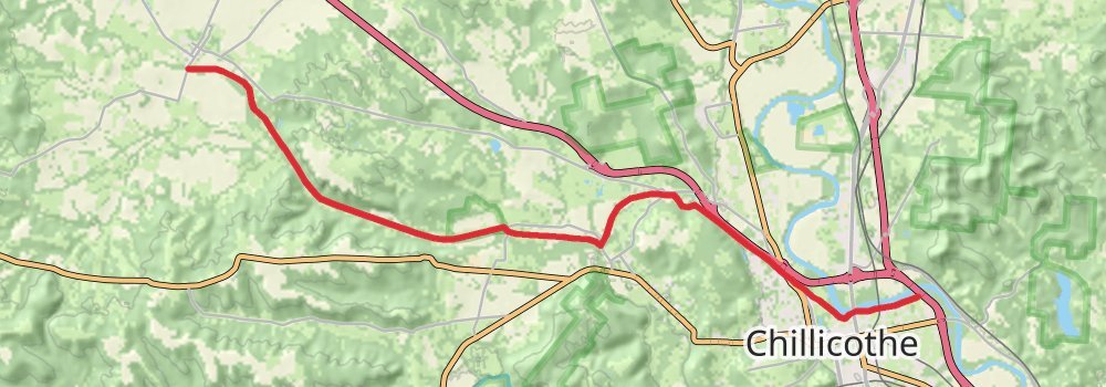 Paint Creek Recreational Trail stage 2 Map