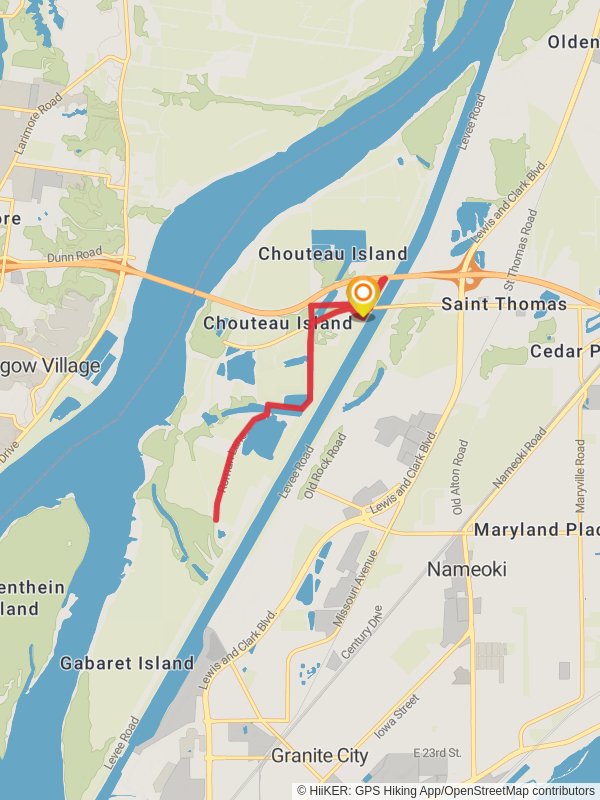 Walk along Chain of Rocks Canal