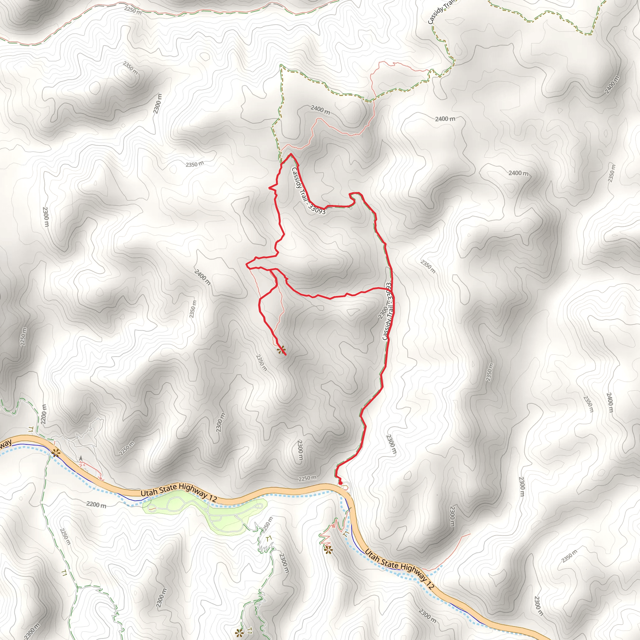 Cassidy, Rich and Ledge Point Loop Trail mobile static map