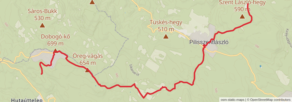 National Blue Trail - OKT stage 33 Map
