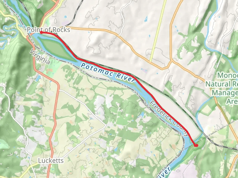 Chesapeake and Ohio Canal Trail - Point of Rocks