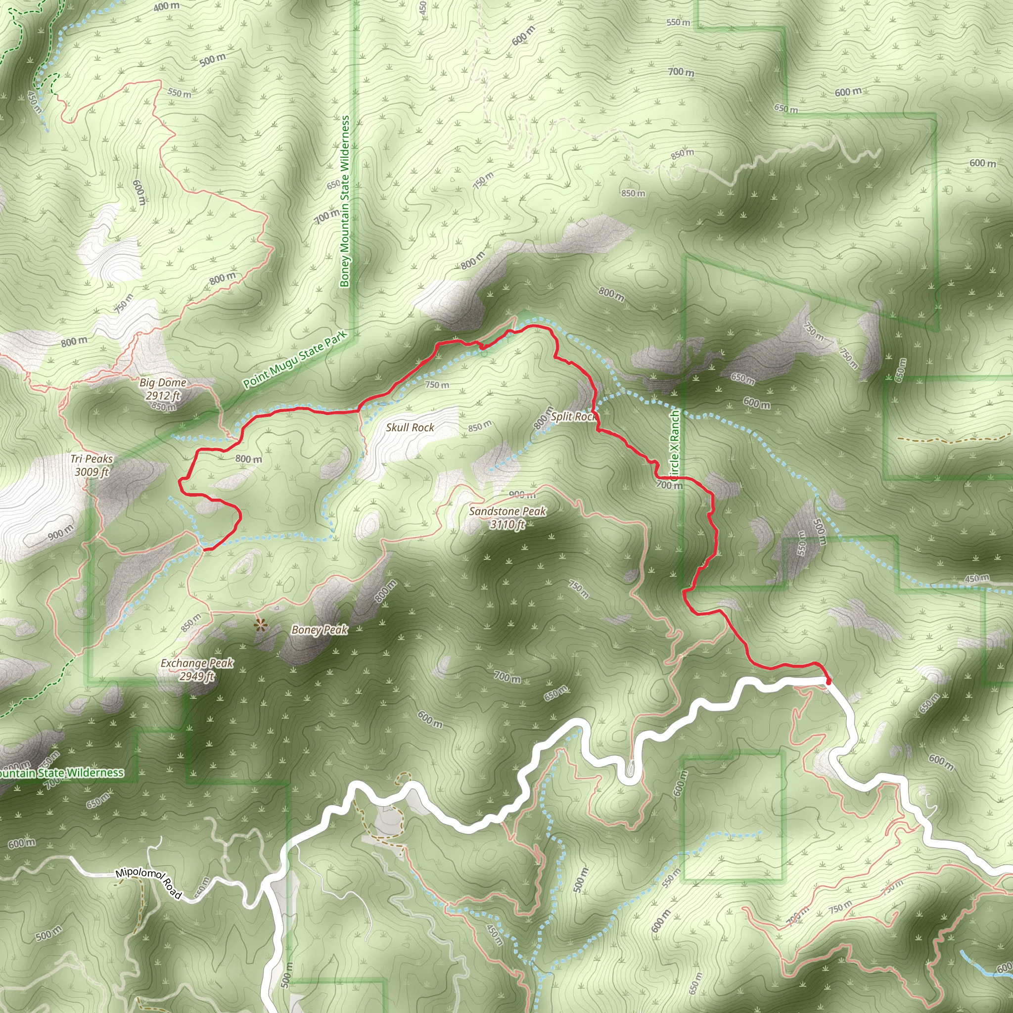 Mishe Mokwa Trail mobile static map
