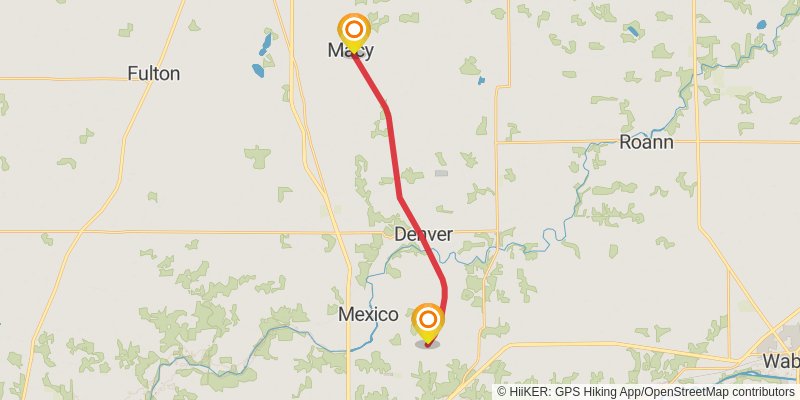 American Discovery Trail North Route stage 102 Map