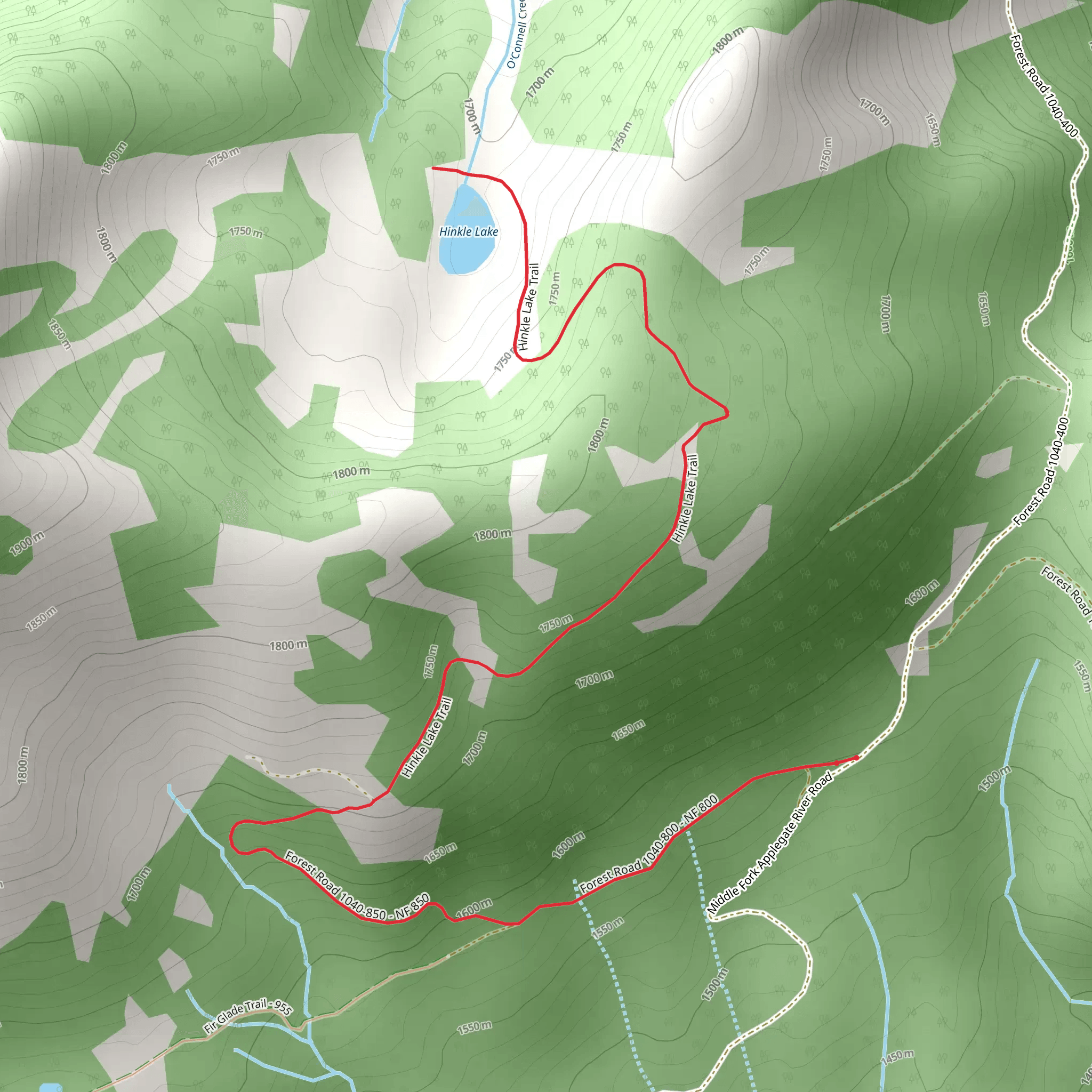 Hinkle Lake mobile static map