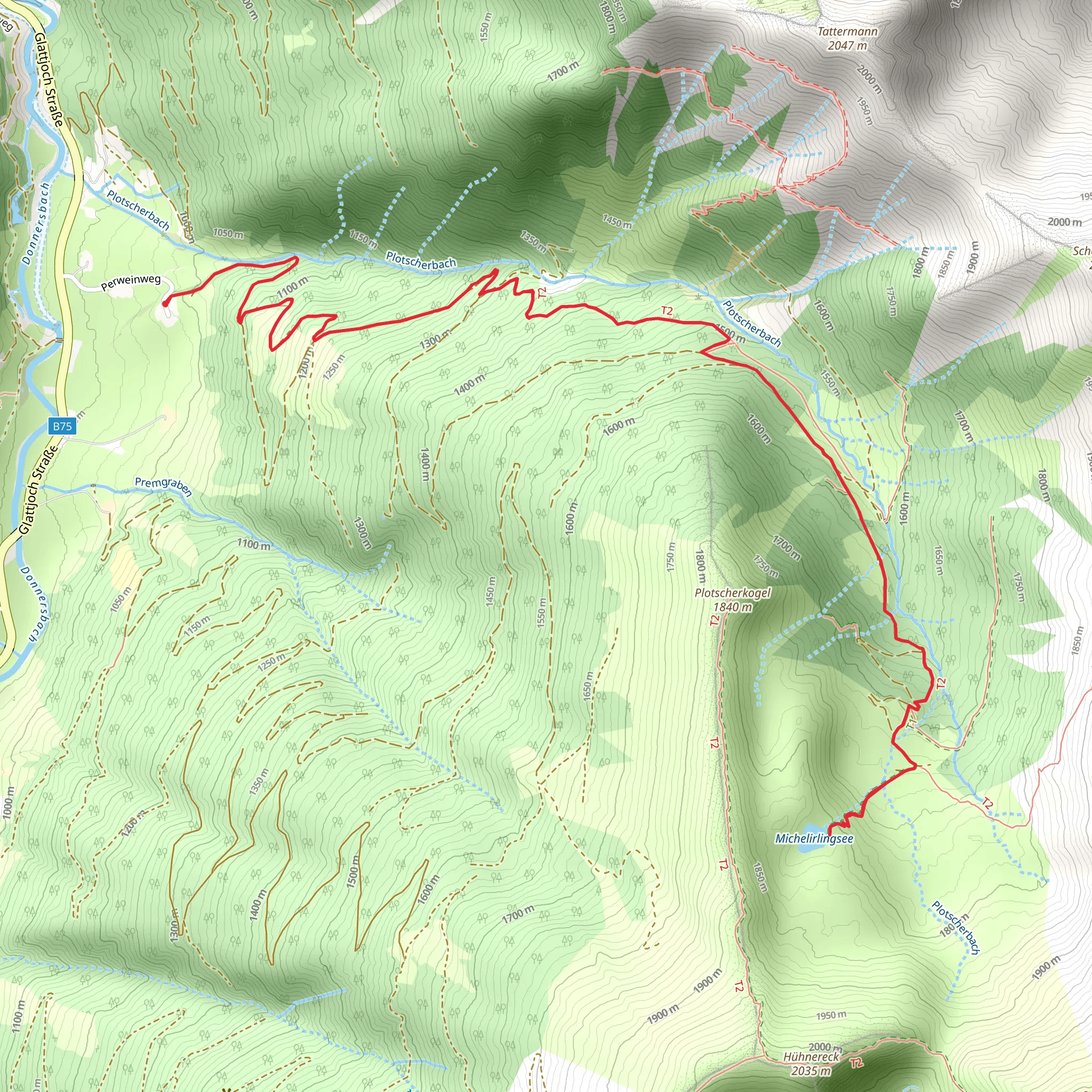 Michelirlingsee Lake mobile static map