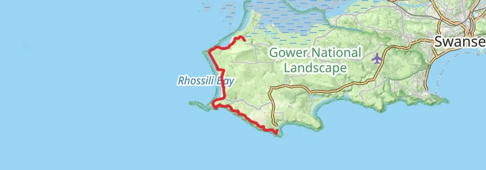 Wales Coast Path stage 63 Map