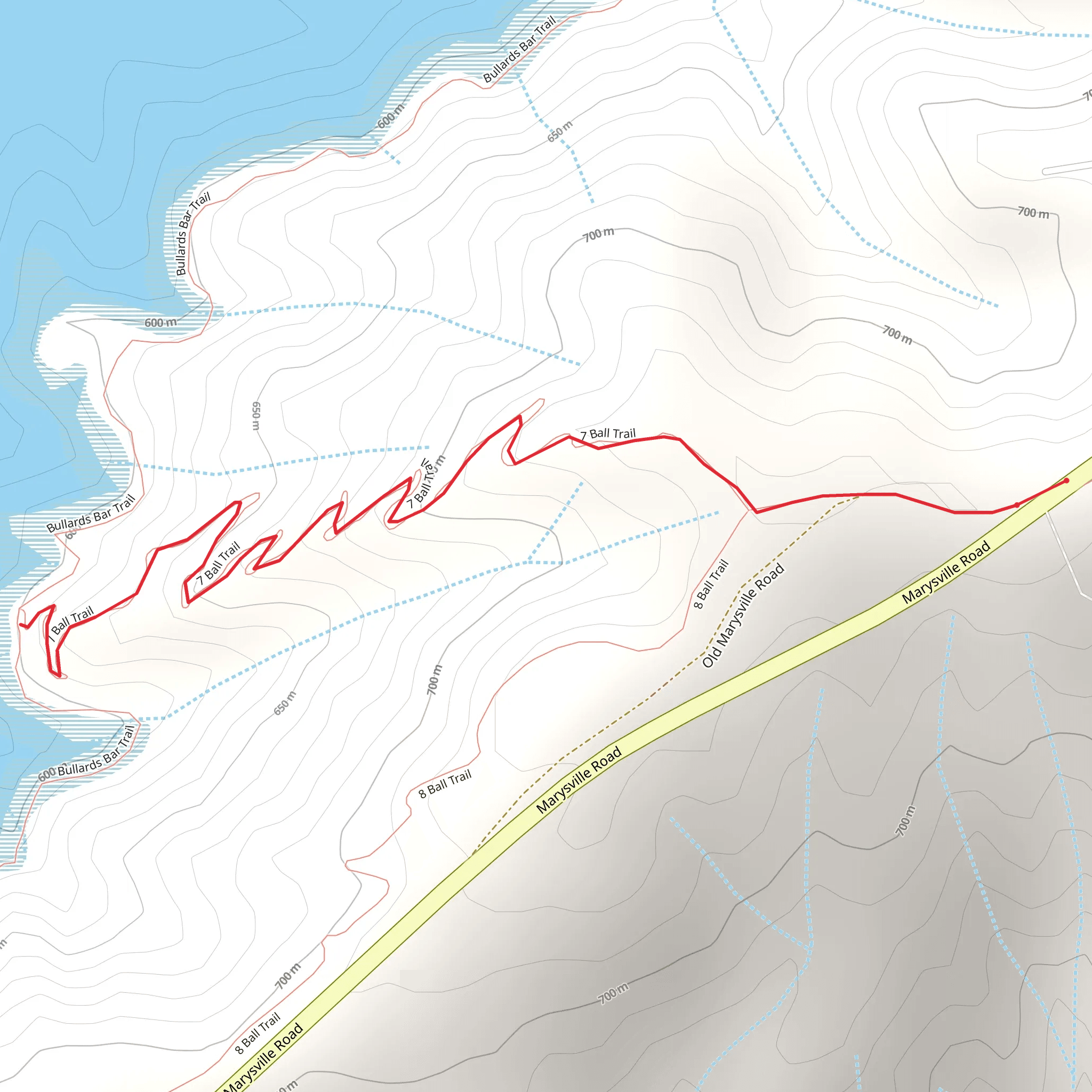 Seven Ball Trail mobile static map