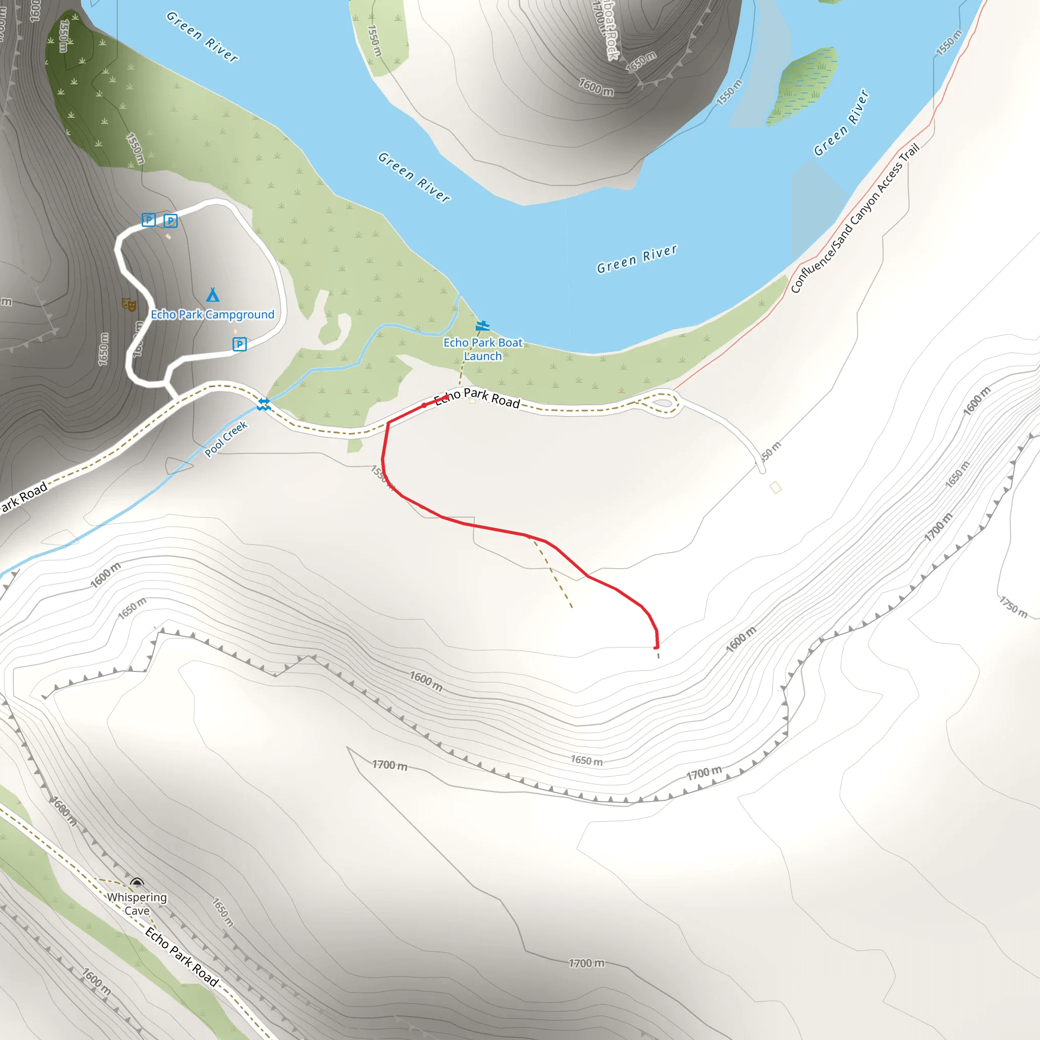 Echo Park Road mobile static map