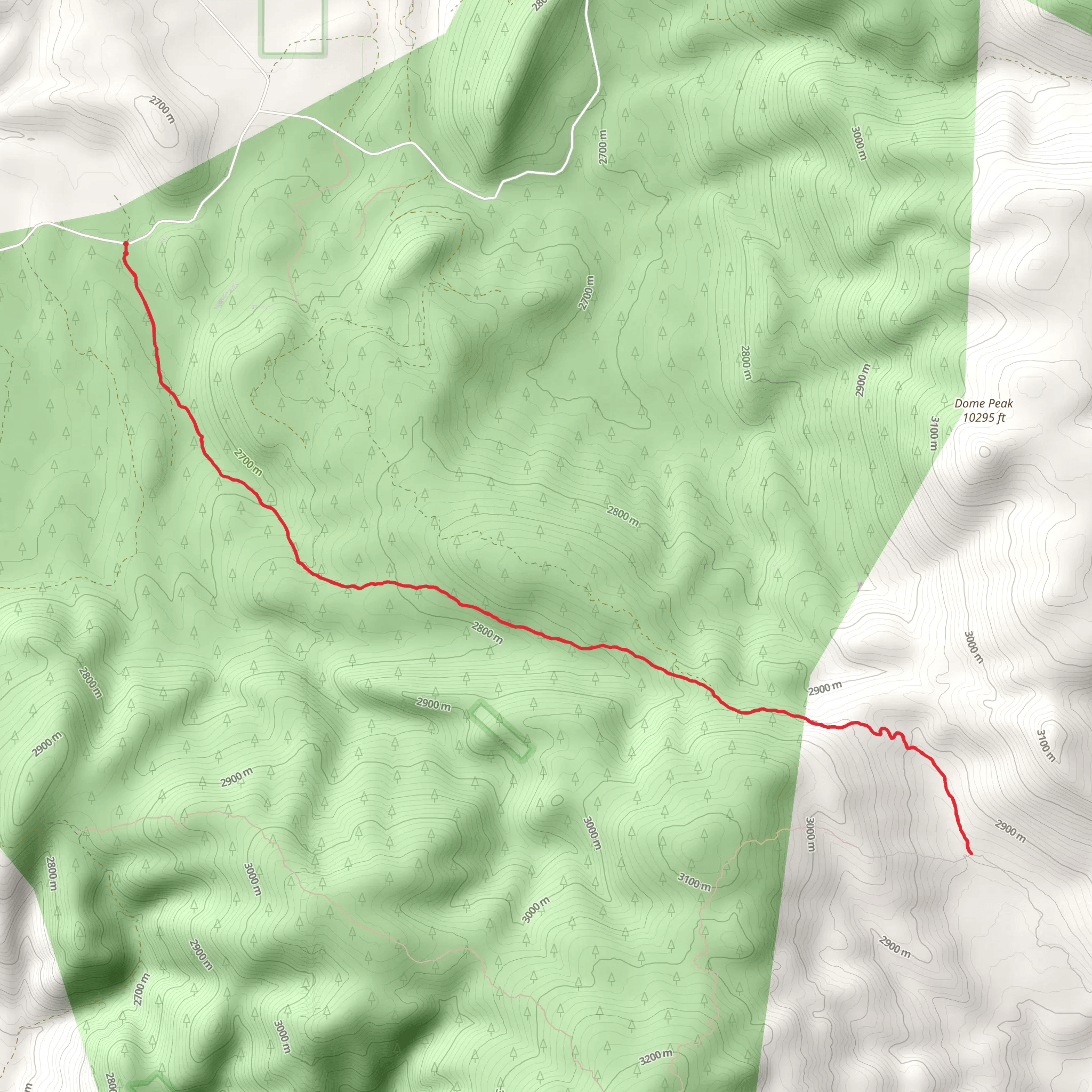 Farwell Mountain Trail mobile static map