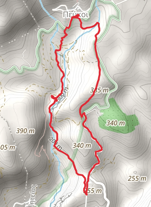 Pefki Gorge, Crete mobile static map