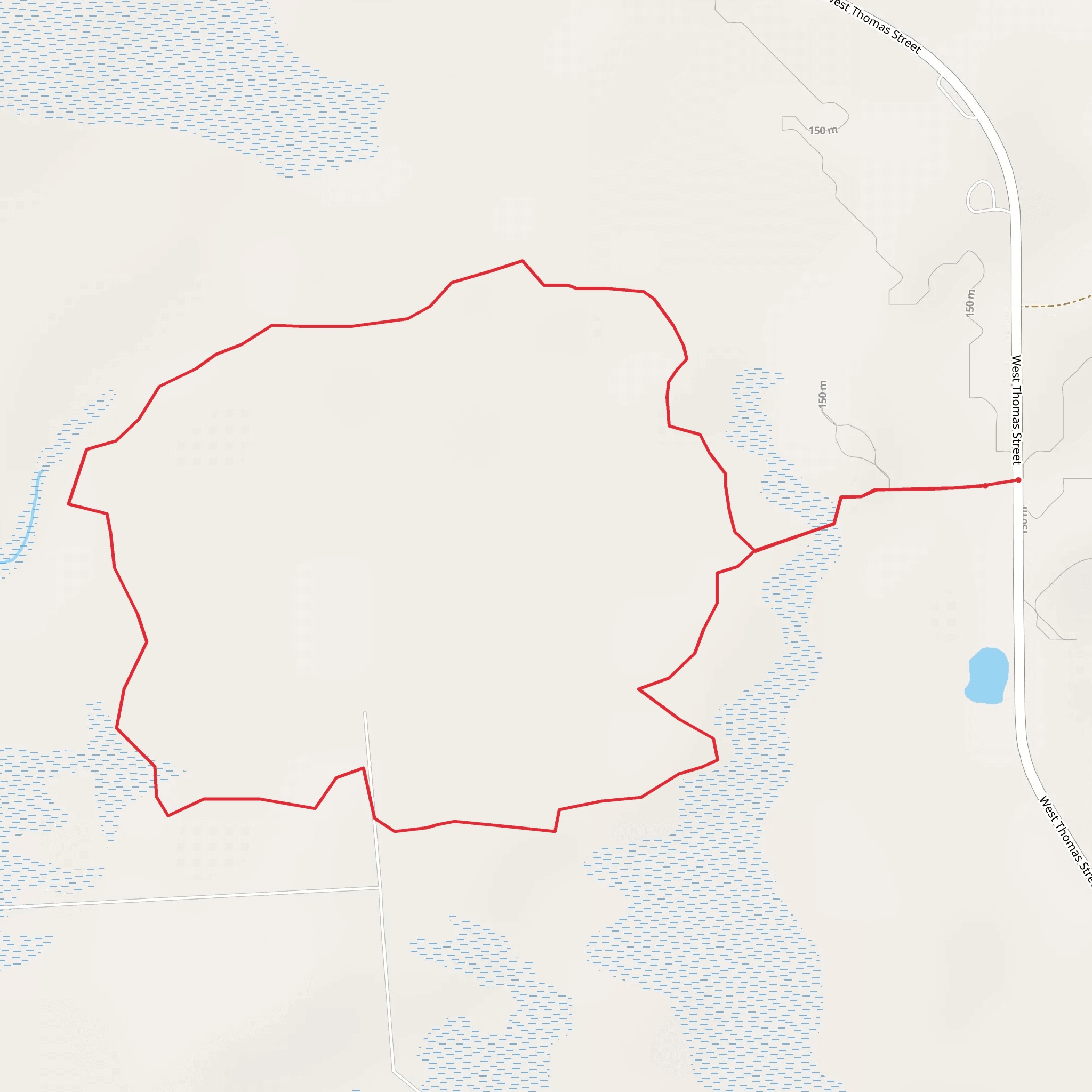 West Thomas Street Loop mobile static map
