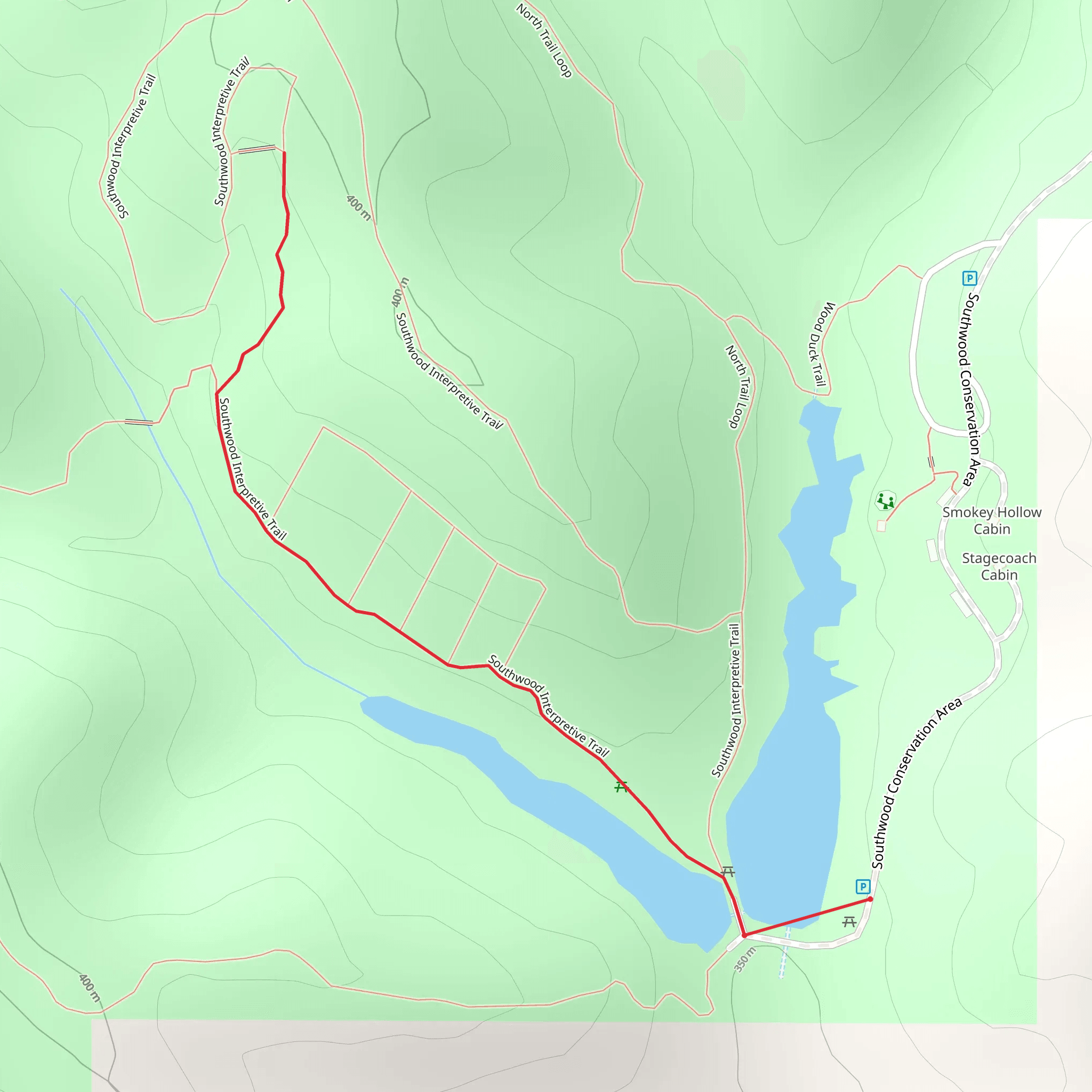 Southwood Interpretive Trail mobile static map