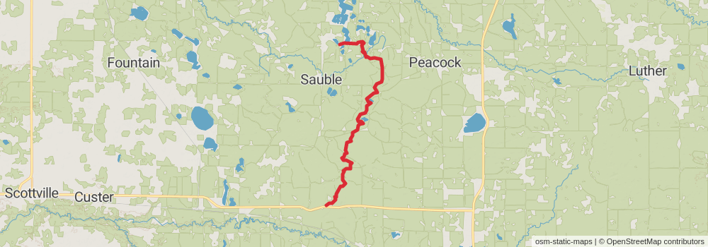 American Perimeter Trail - North Country Primary stage 55 Map