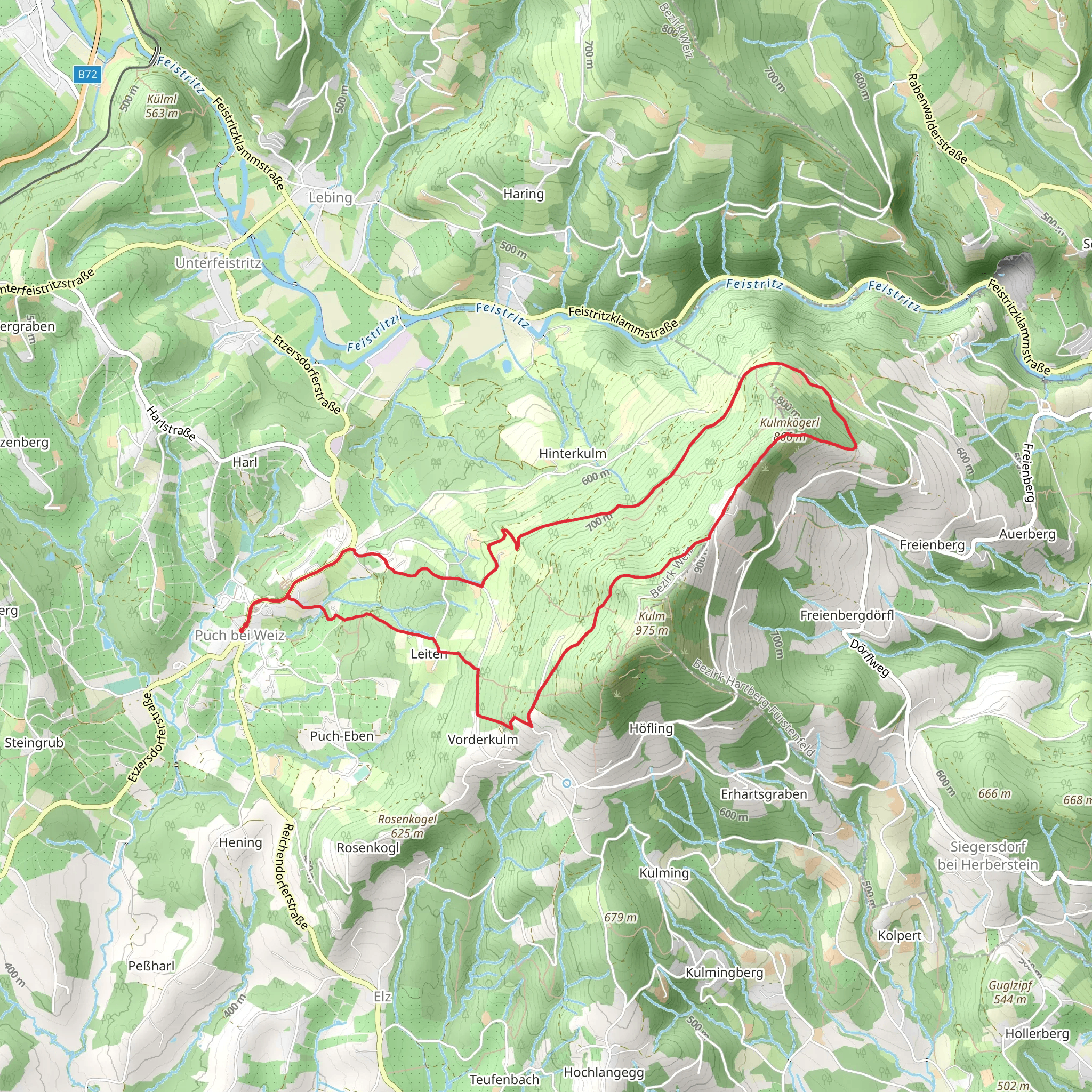 Pucher Panorama Path mobile static map