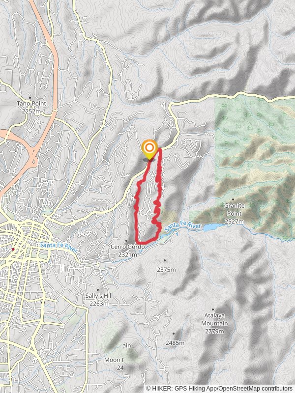 Canada Ancha and South Summit Loop Trail mobile static map