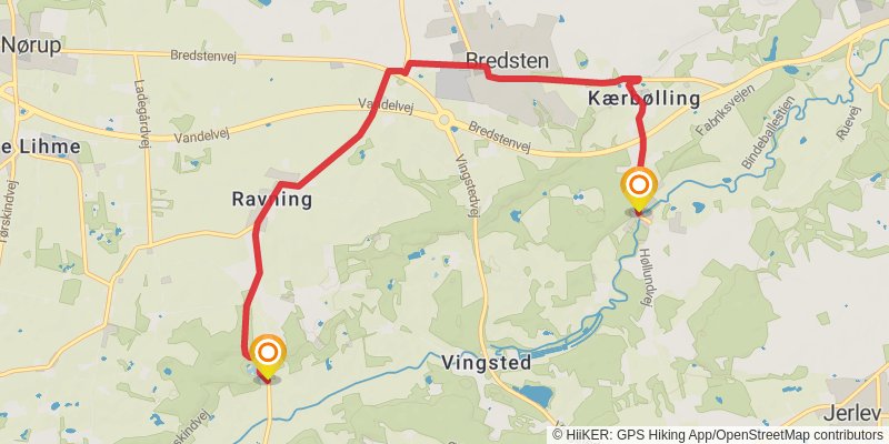 Jutland Coast To Coast Trail alt 4 Map