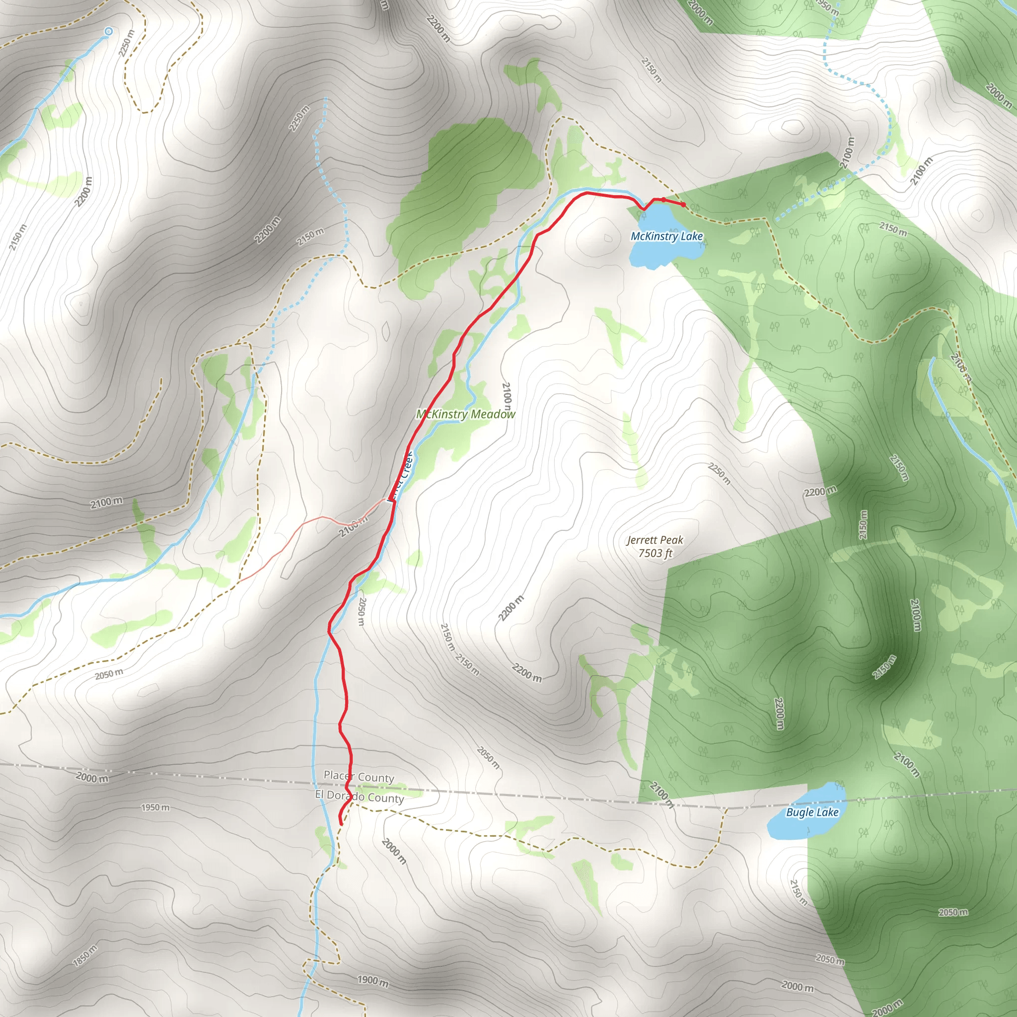 Mckinstry Lake Trail mobile static map