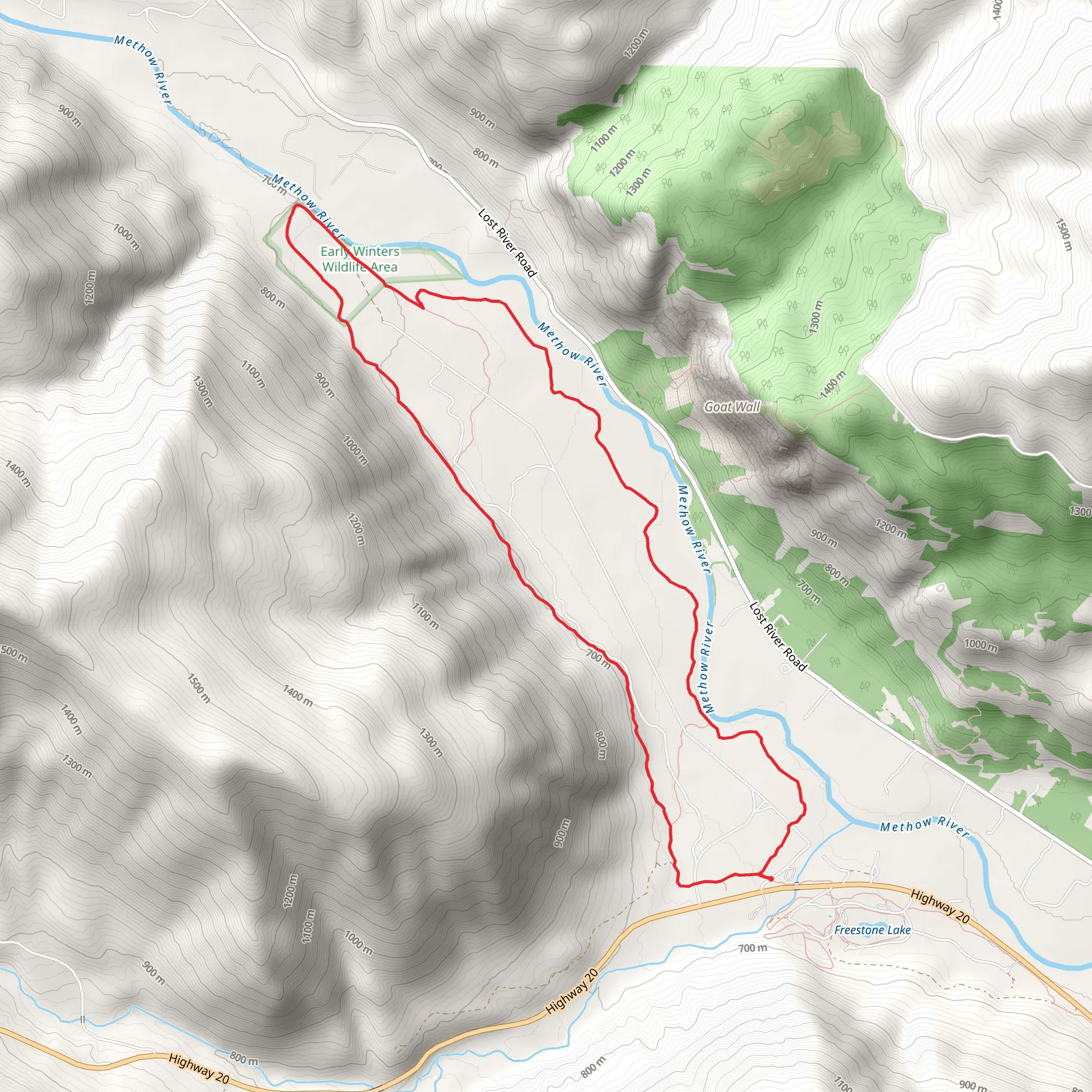 Lower-Upper River Run and Jack's Loop mobile static map