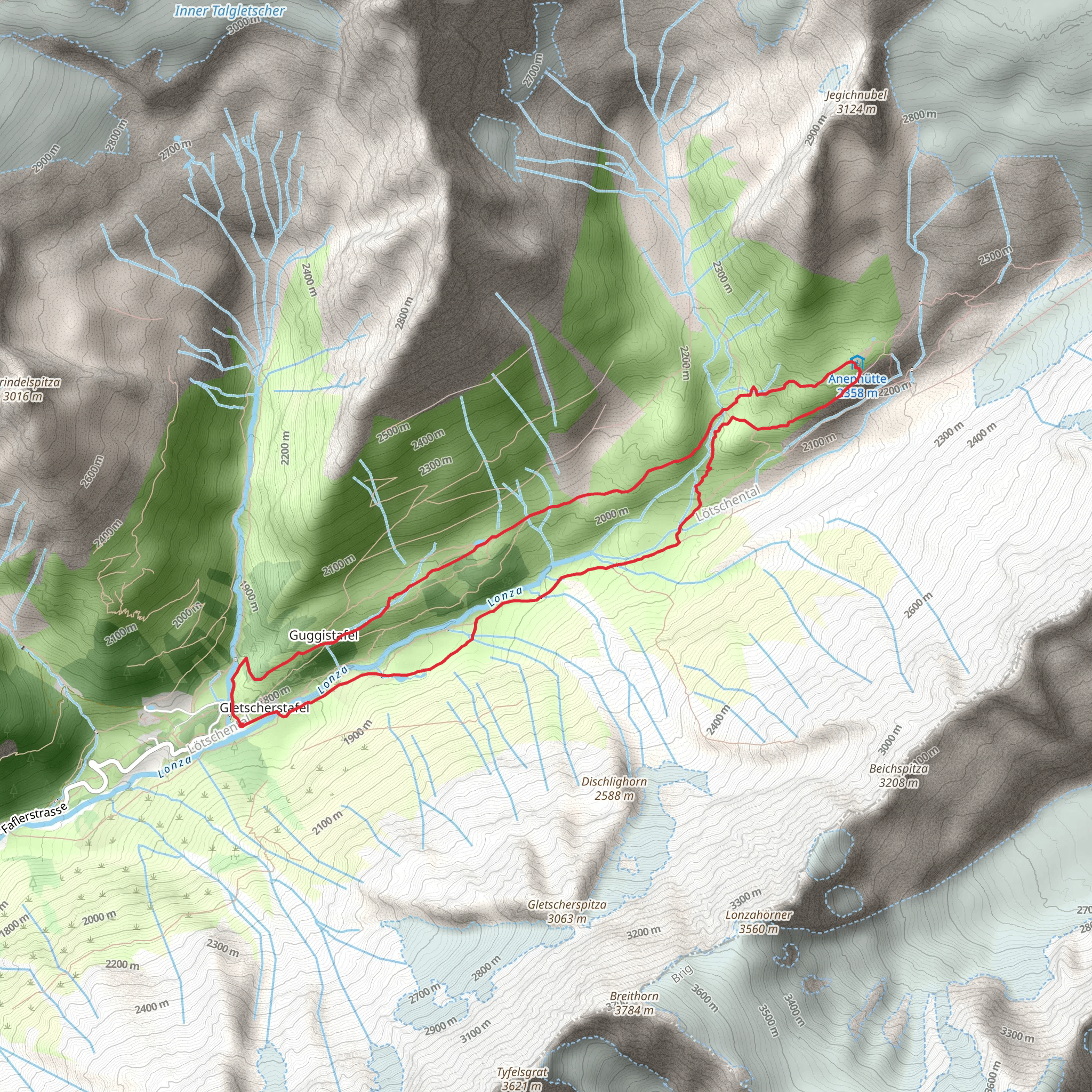 Fafleralp-Rundweg mobile static map