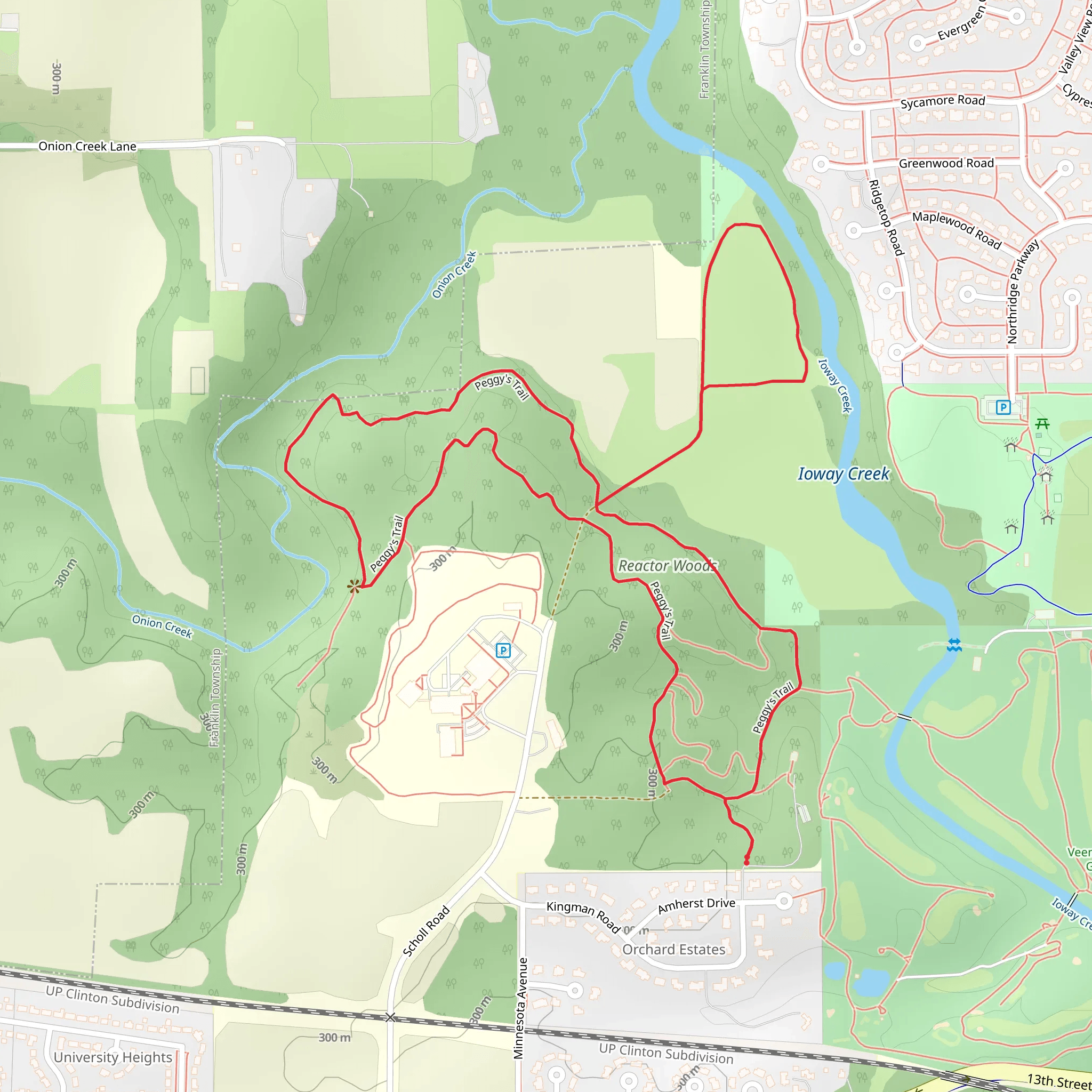 Peggy's Loop Trail mobile static map