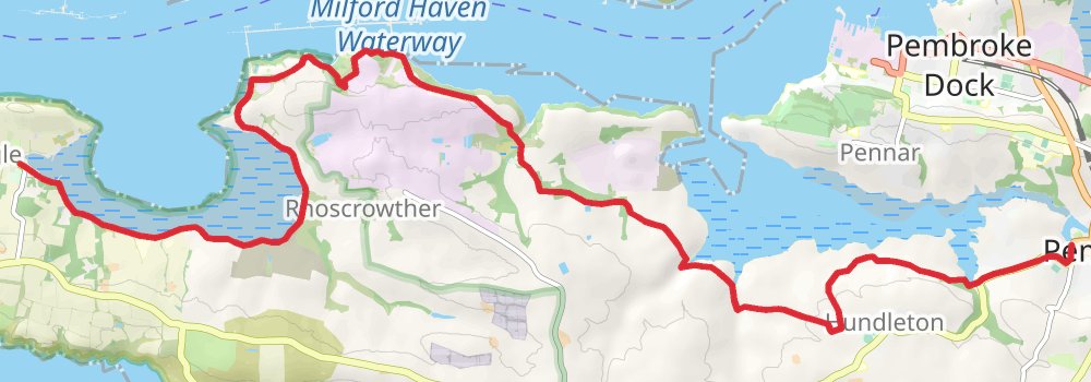 Wales Coast Path stage 51 Map