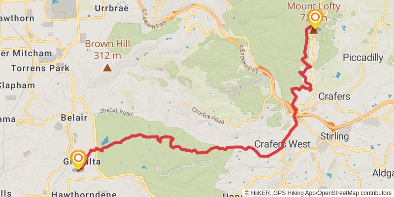 Sea To Summit Trail stage 2 Map