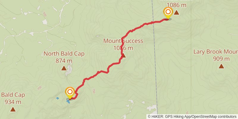Appalachian Trail Section Hike - Grafton Notch to Rattle River stage 3 Map