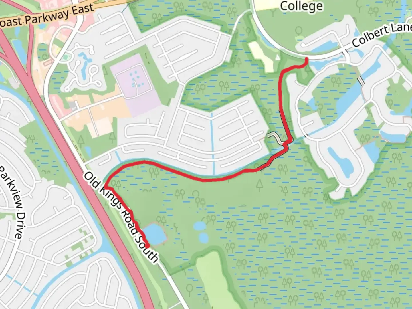 An image depicting the trail Graham Swamp Trail and its surrounding area.