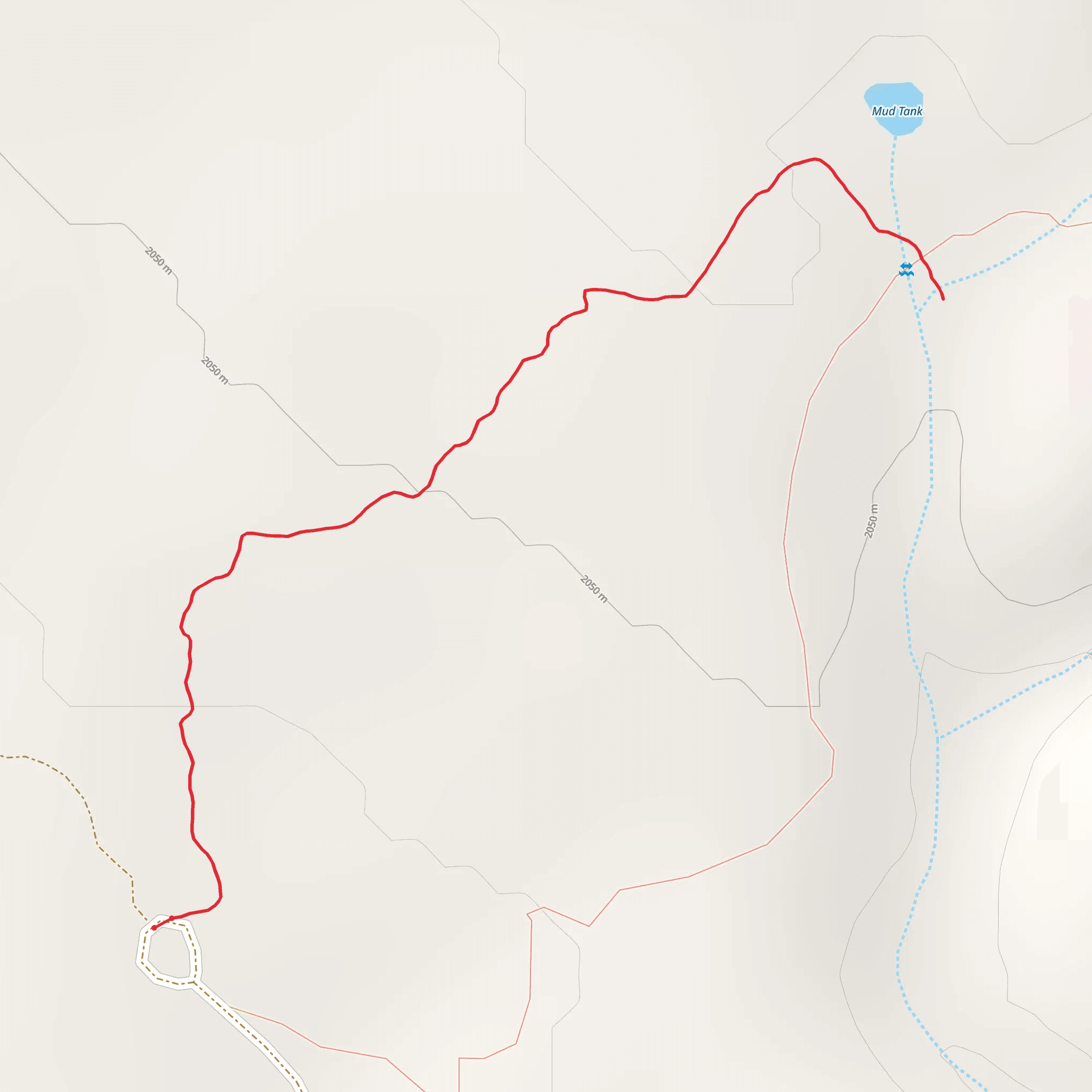 Mud Tank Trail mobile static map