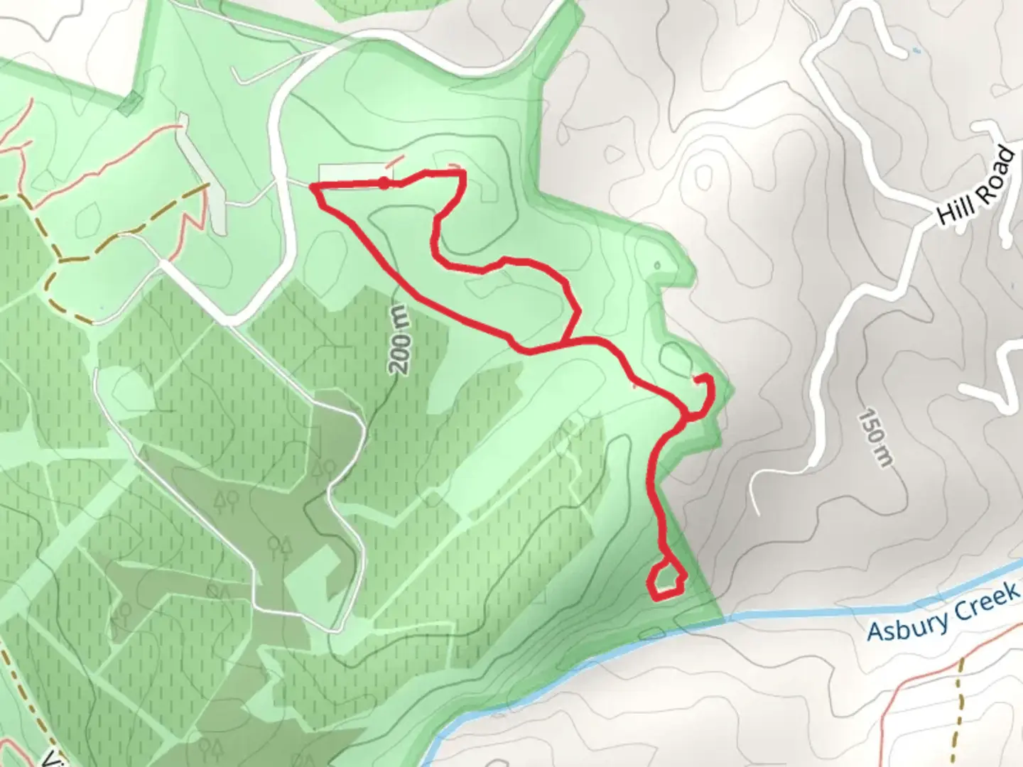 An image depicting the trail Jack London's Grave Loop and its surrounding area.