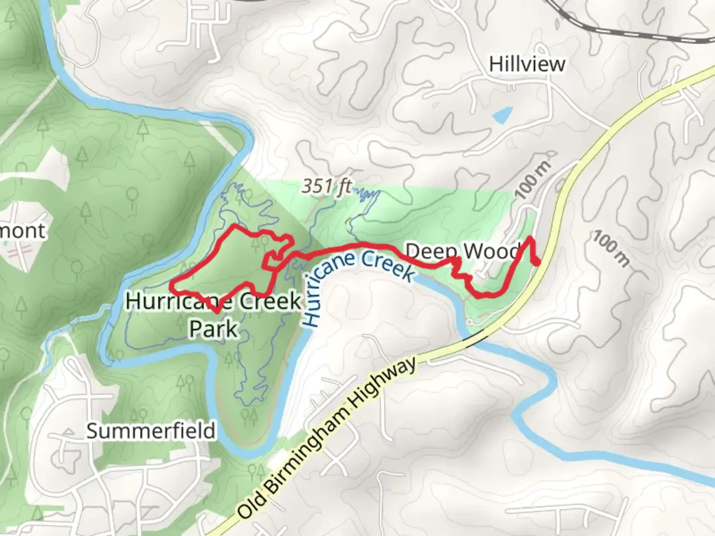 An image depicting the trail North Loop and Trailhead Connector and its surrounding area.