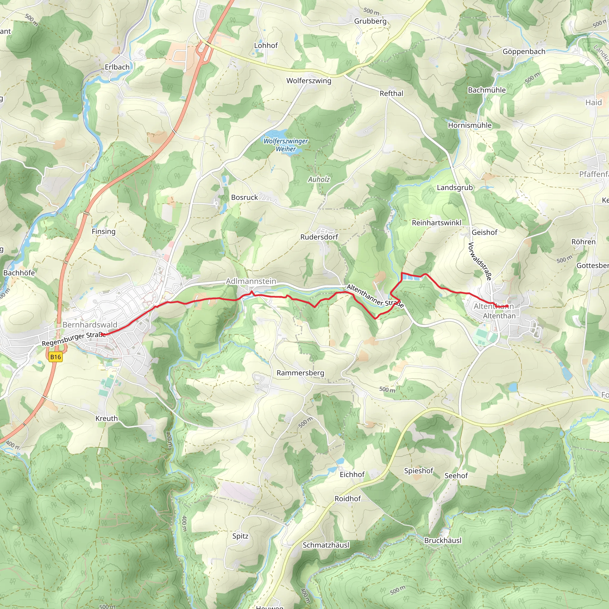 Sulzbach Point to Point mobile static map