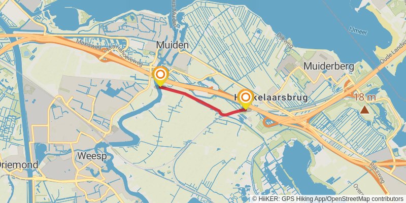 Westerborkpad alt 1 Map