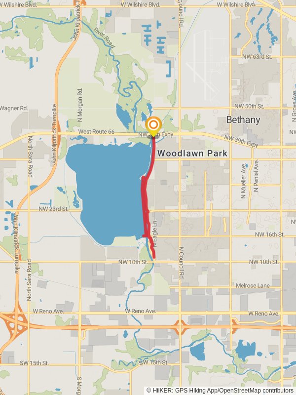 Lake Overholser East Trail