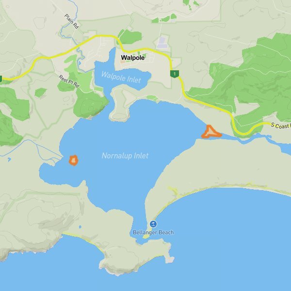Walpole-Nornalup National Park mobile static map