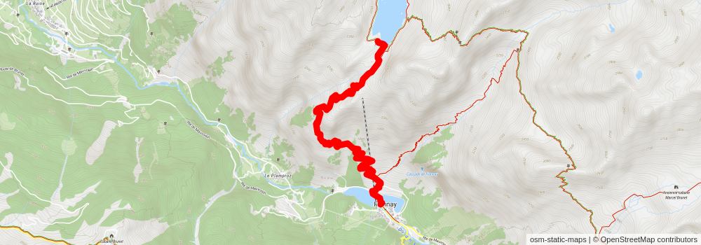 High Valais Peaks Trail stage 3 Map