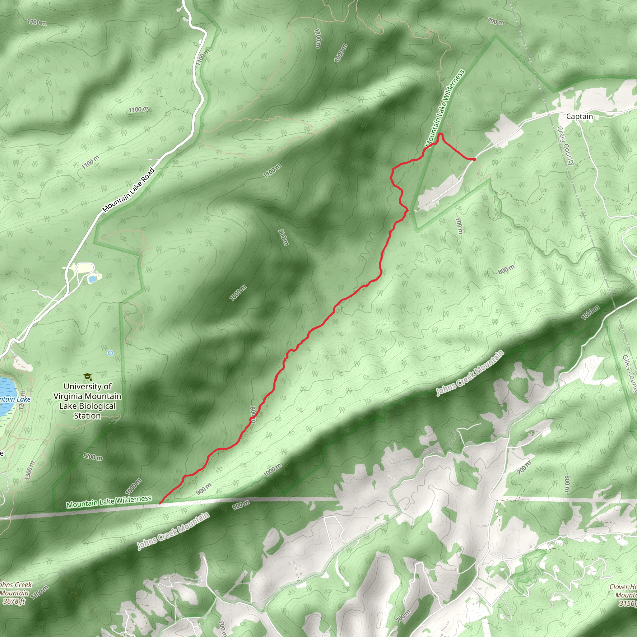 Sartain Trail mobile static map