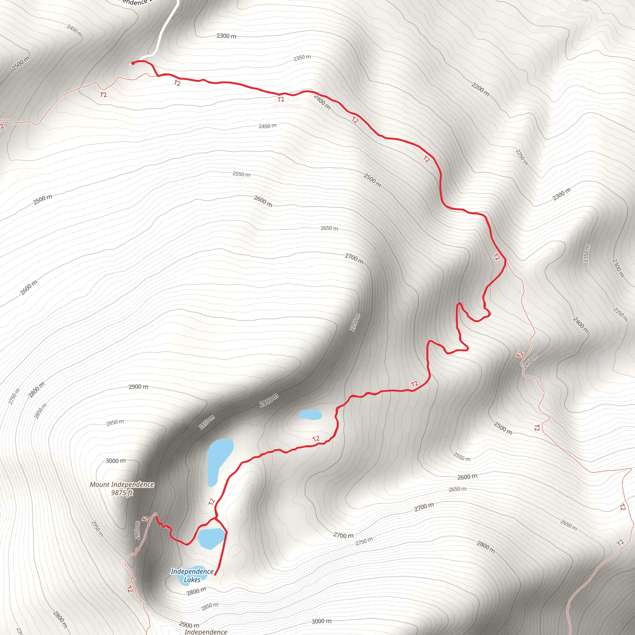 Mount Independence and Lake mobile static map