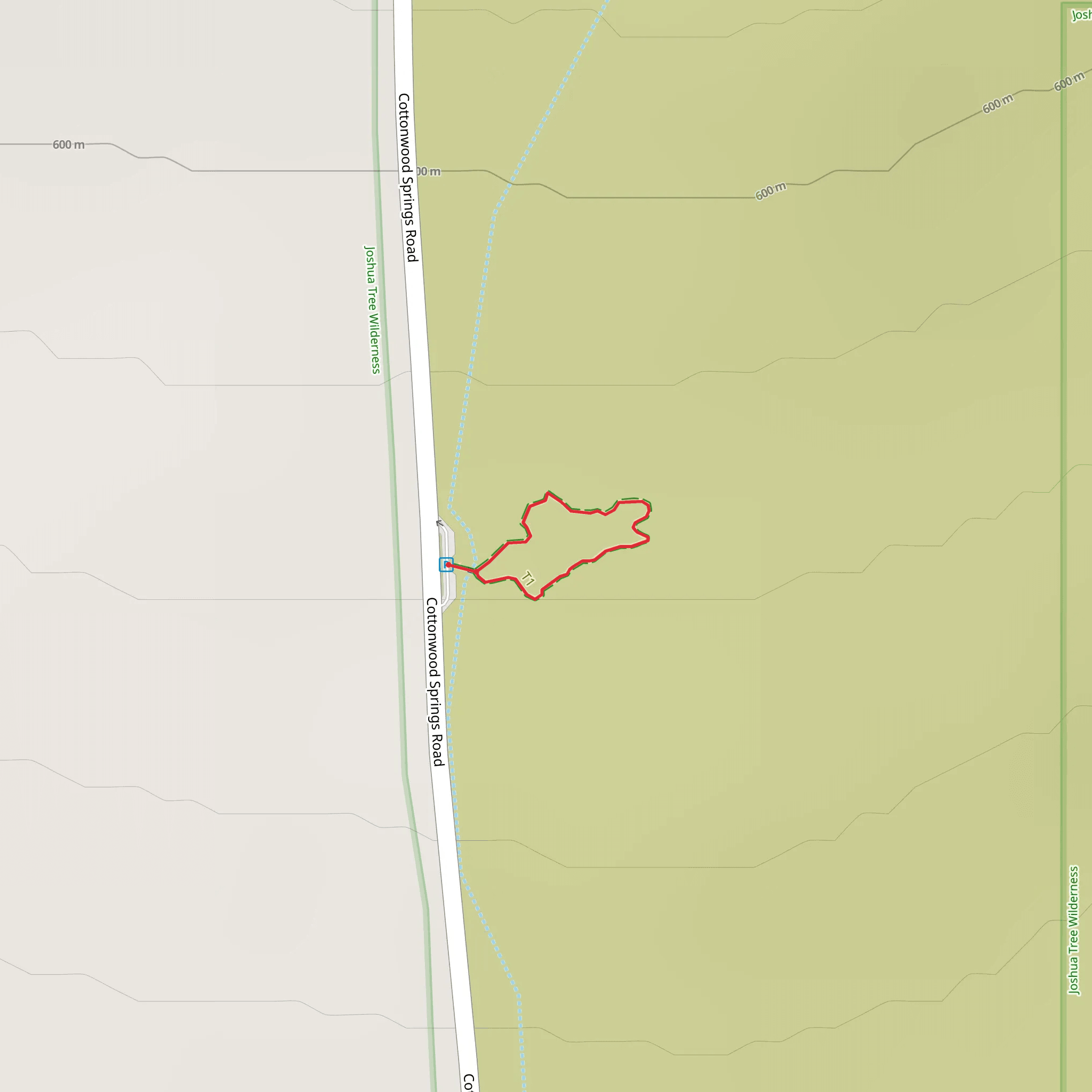Bajada Trail mobile static map