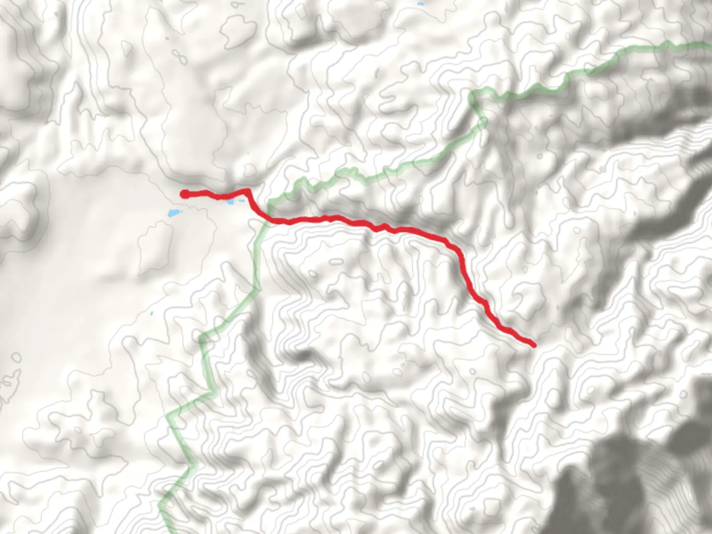 An image depicting the trail Mill Canyon Trail Out and Back and its surrounding area.