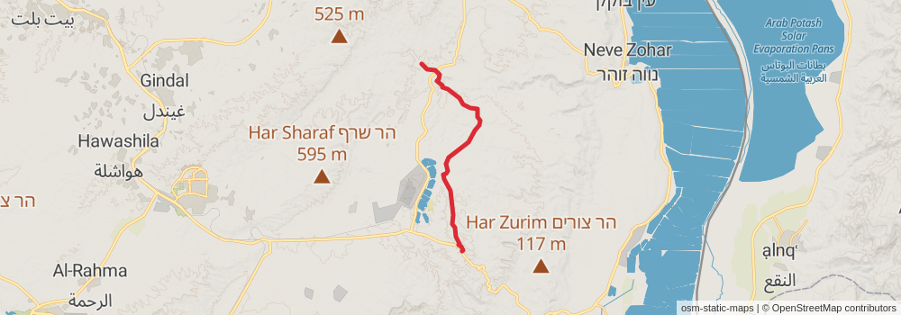 Israel National Trail stage 35 Map