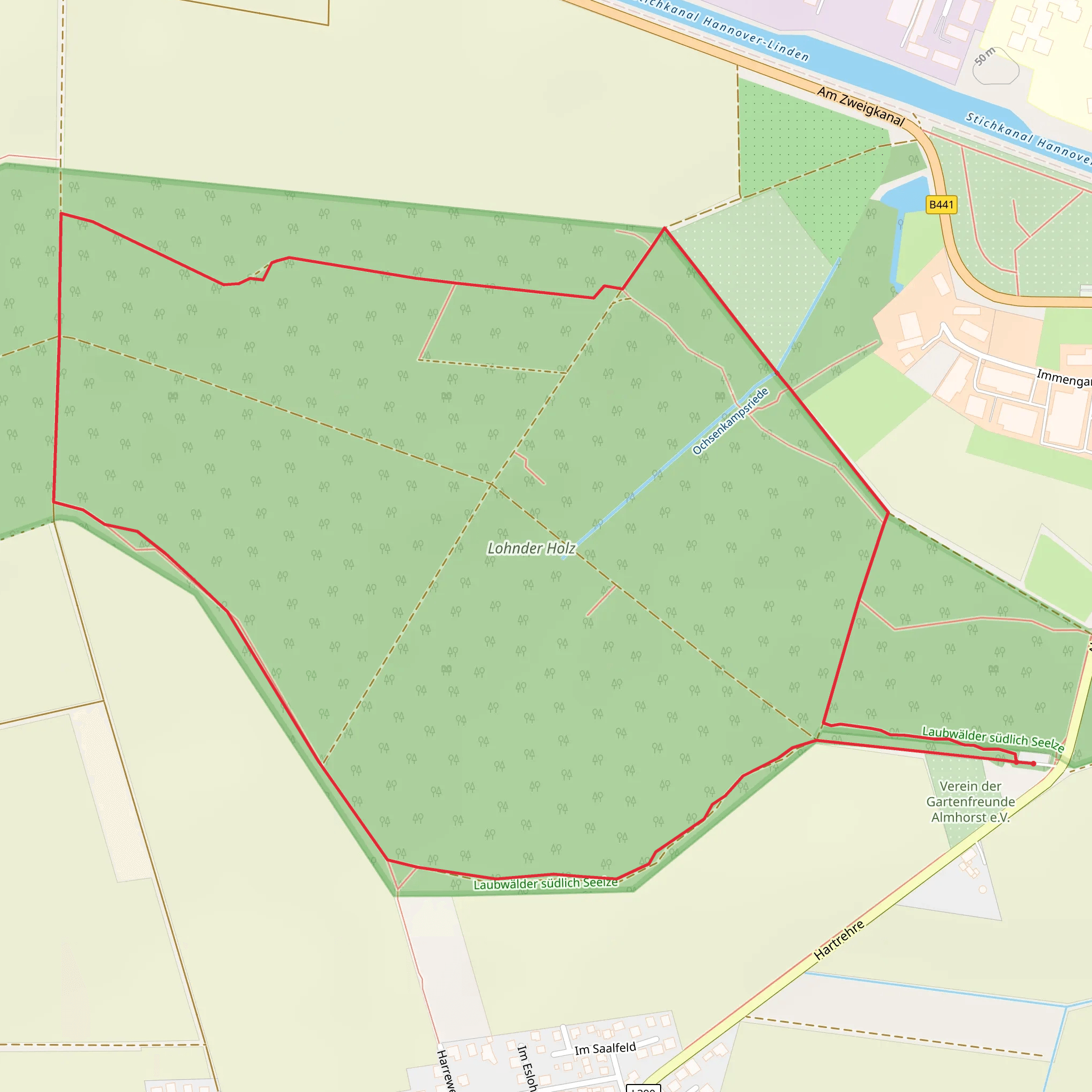 Lohnder Holz Loop mobile static map