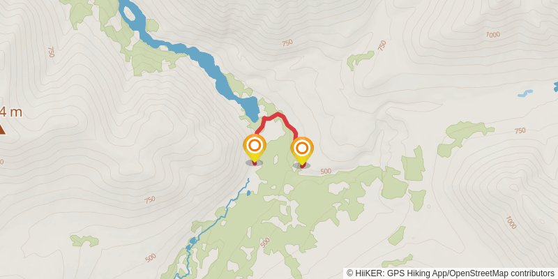 Resurrection Pass Trail alt 2 Map