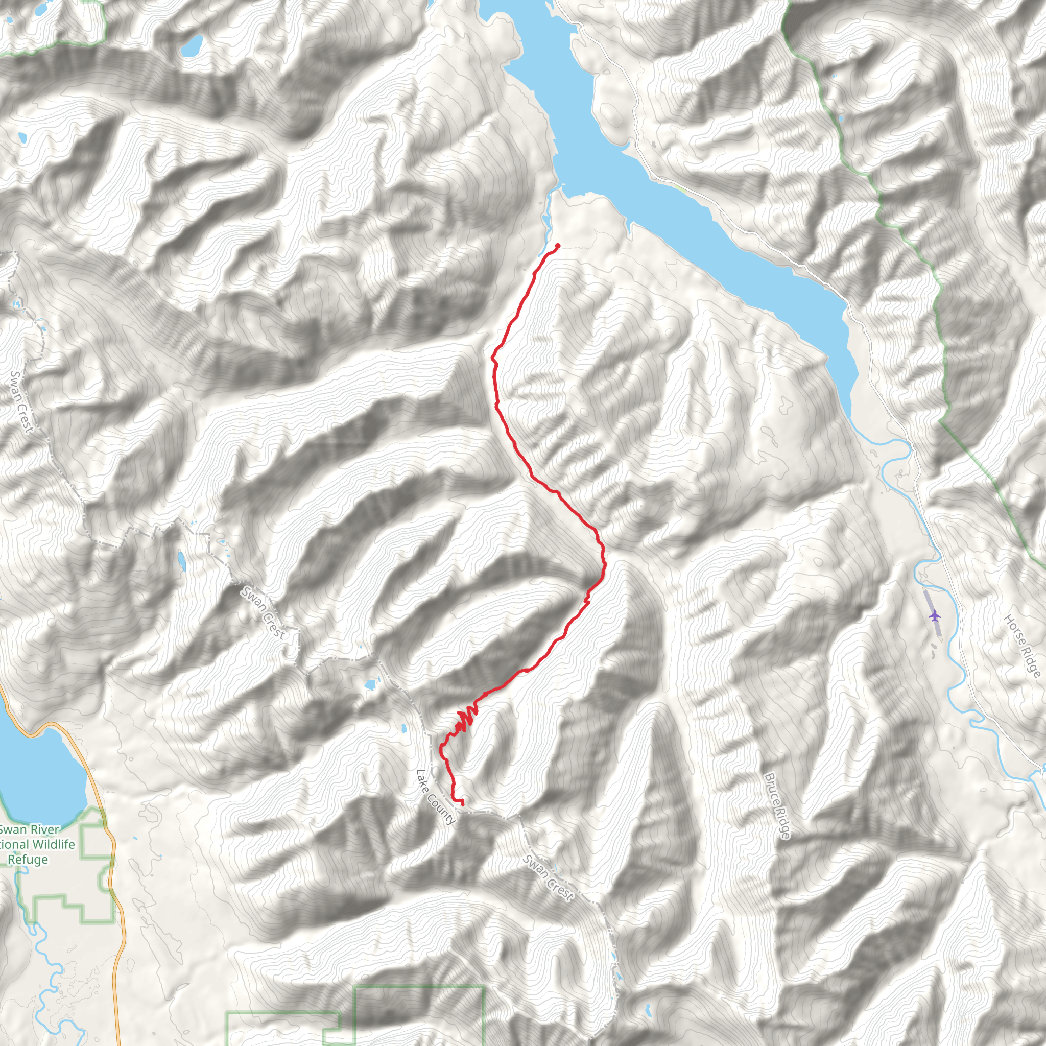 Conner Creek Trail mobile static map