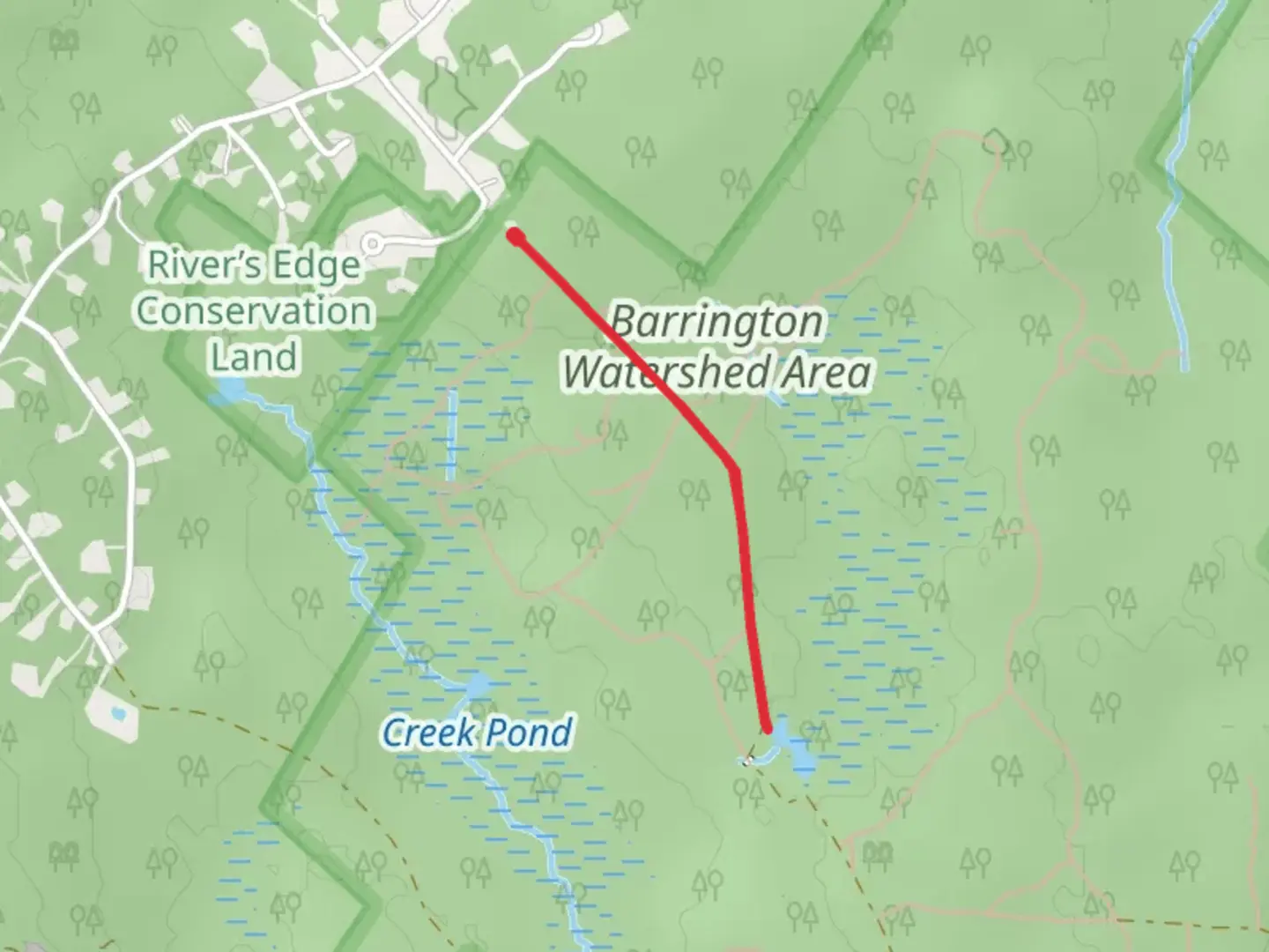 An image depicting the trail Tibbetts Road Trail and its surrounding area.