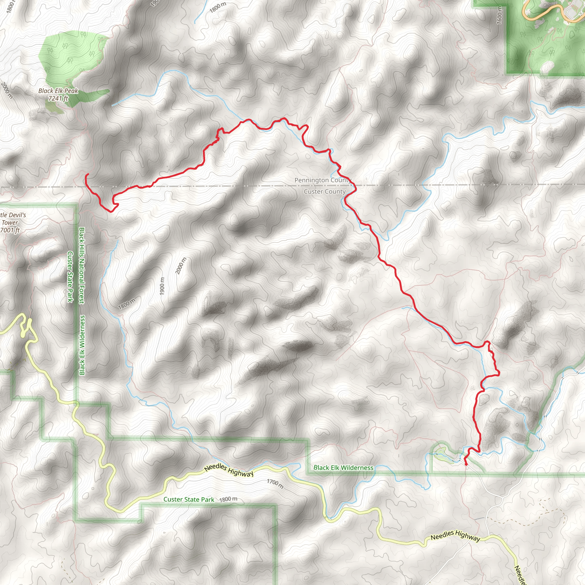 Grizzly 7 Trail mobile static map