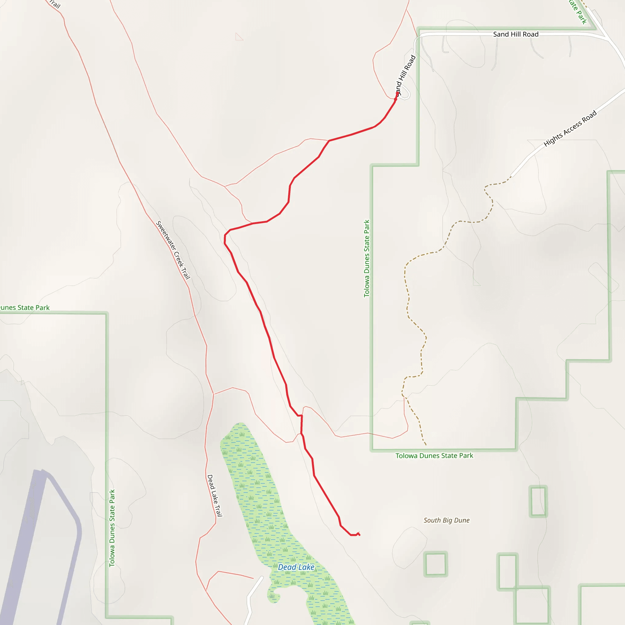 Sand Hill Road mobile static map