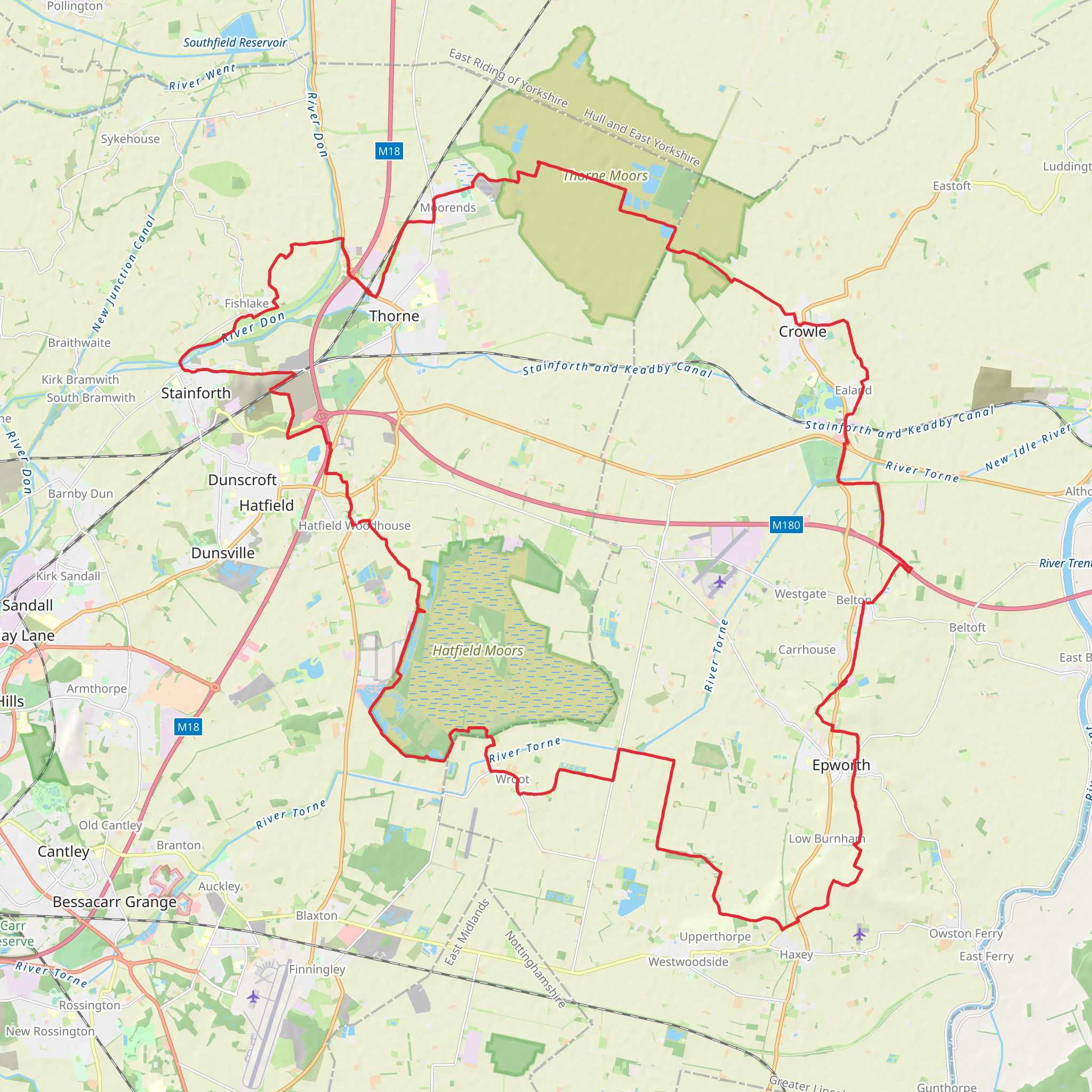 Peatlands Way mobile static map