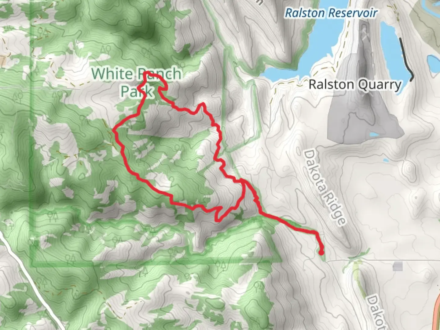 An image depicting the trail Belcher Hill, Maverick and Whippletree Loop Trail and its surrounding area.