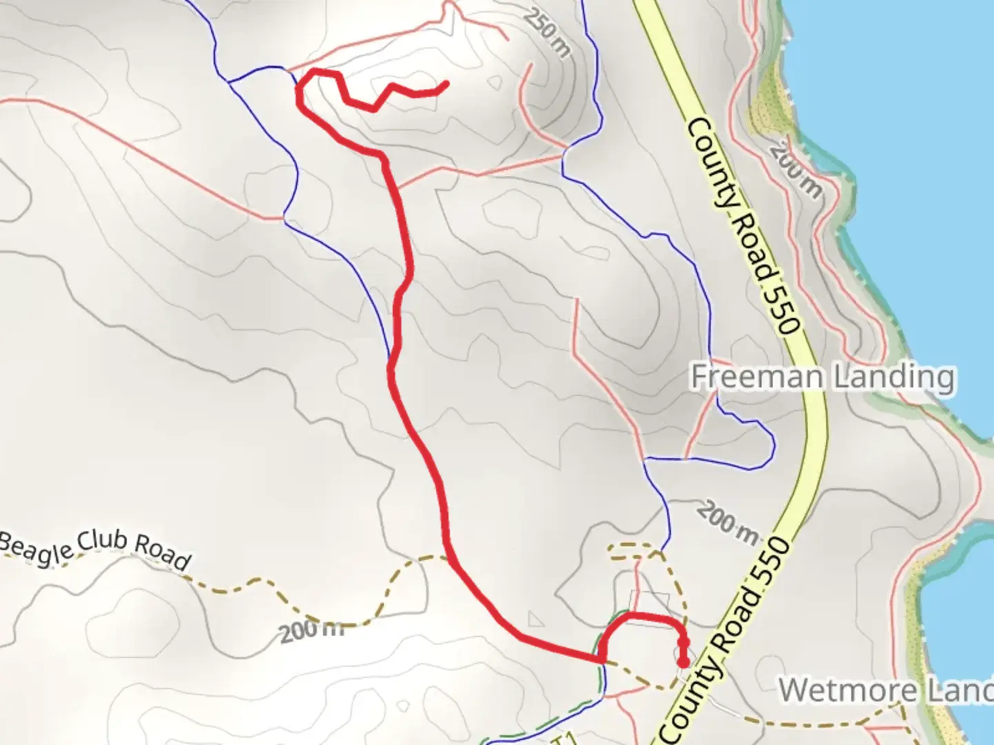 An image depicting the trail Who Cooks For You Walk and its surrounding area.